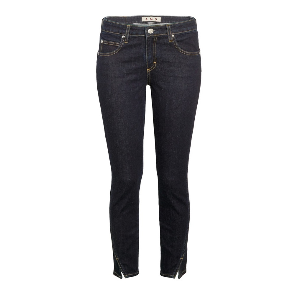 AMO Twist Soft Raw Skinny Jeans